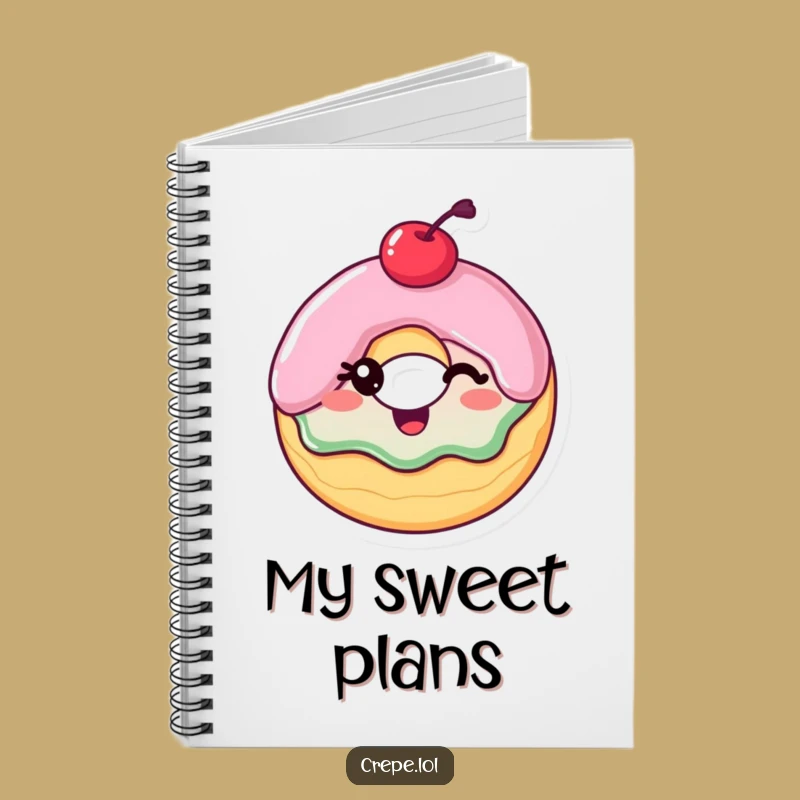 Funny Winking Donut Notebook: Hilarious Journal for Treat Lovers