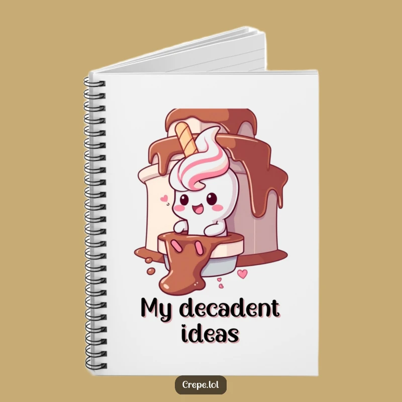 Funny Churro Chocolate Fountain Notebook: Jot Down Sweet Ideas