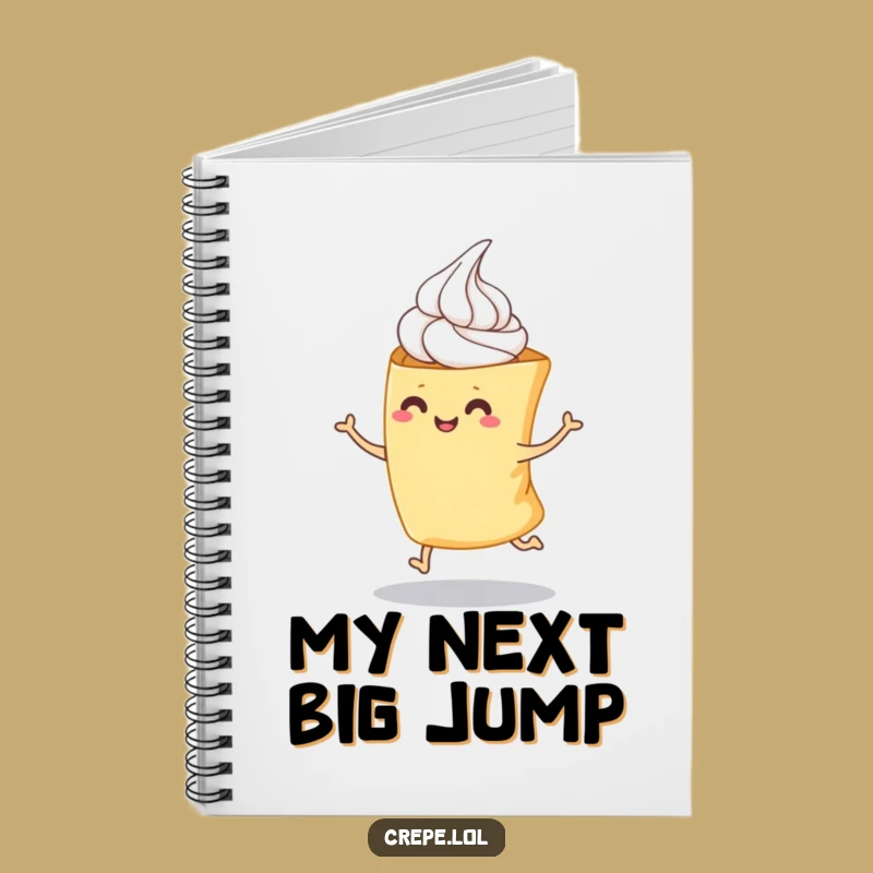 Funny Hopping Crepe Notebook - Capture Ideas with Playful Energy Gift!