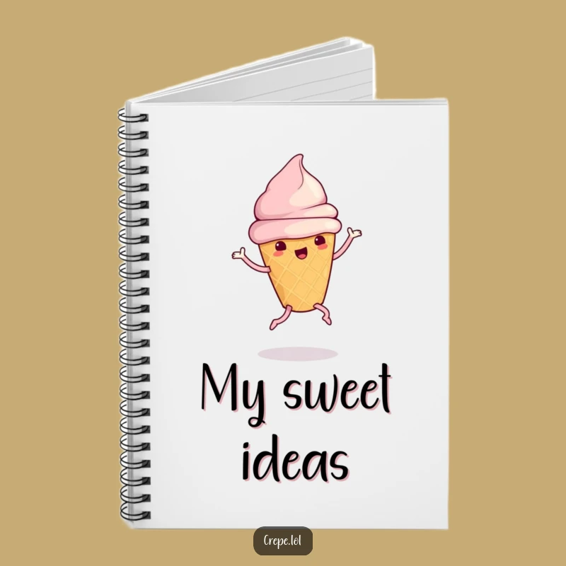 Funny Ice Cream Dance Notebook: Cute Hilarious Dessert Journal Gift