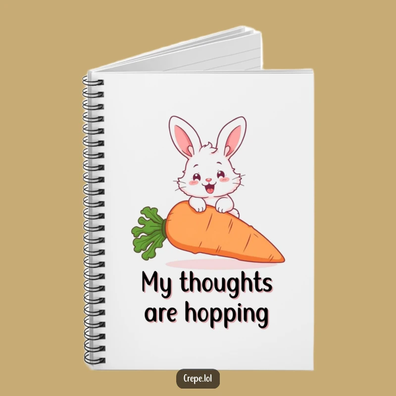 Funny Bunny Hopping Notebook: Hilarious Carrot Journal for Notes