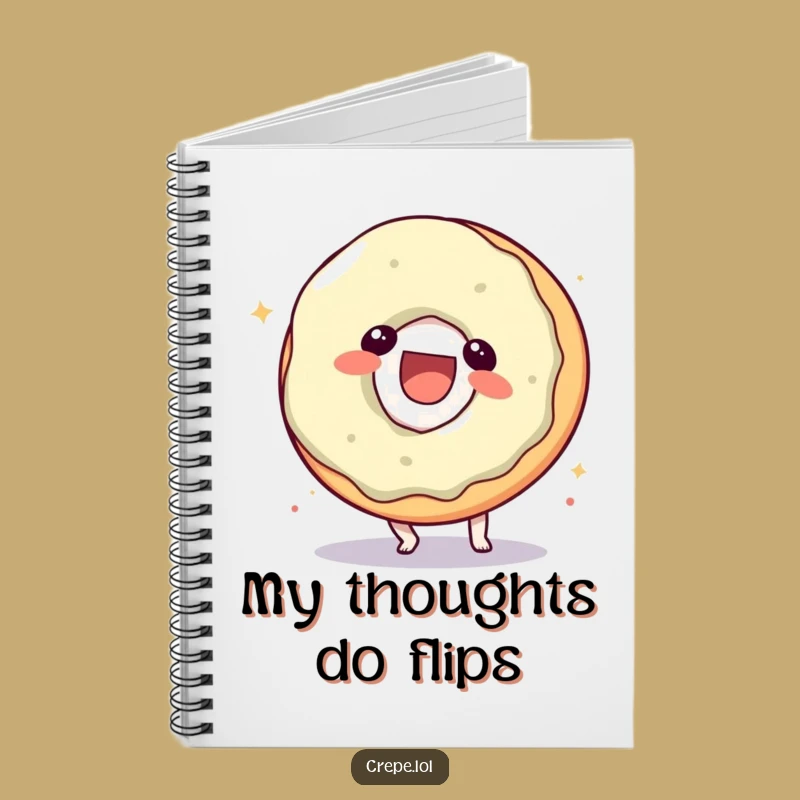Funny Donut Somersault Notebook: Capture Ideas with Whimsical Fun