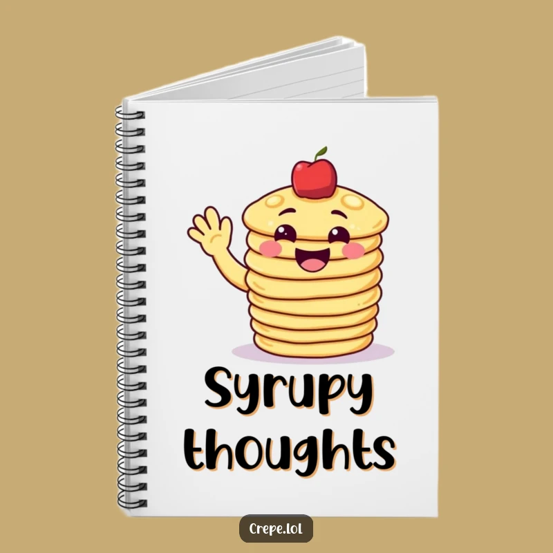 Funny Pancake Wave Notebook: Jot Down Sweet Thoughts in This Journal