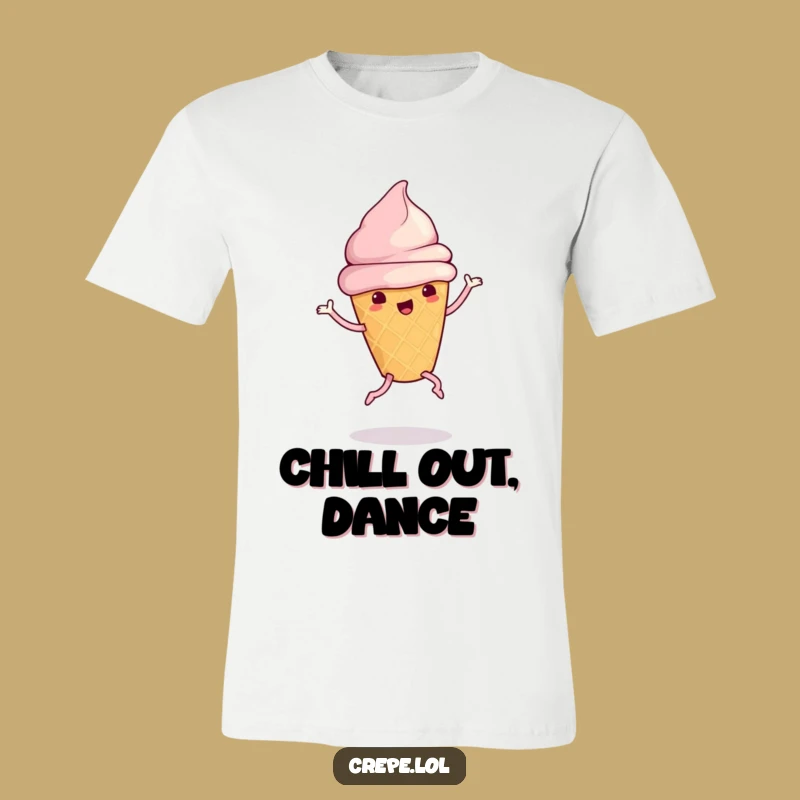 Funny Ice Cream Dance T-Shirt: Cute Hilarious Dessert Lover Gift