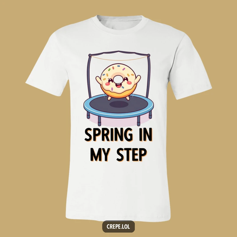 Funny Donut Trampoline T-Shirt: Hilarious Sprinkled Treat for a Joyful Look!