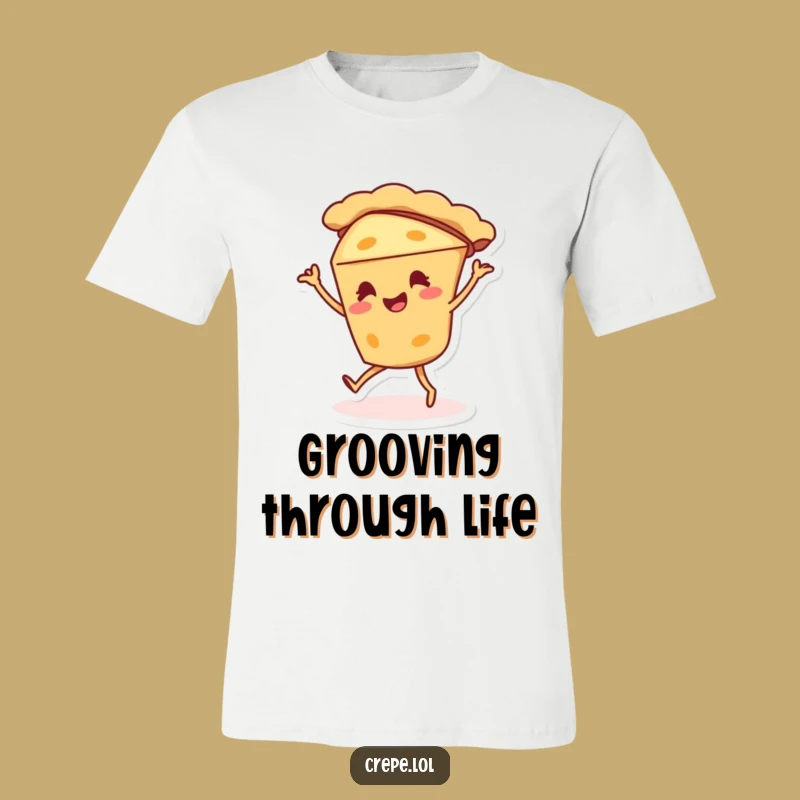 Funny Pie Dance T-Shirt - Silly Dessert Character Graphic Tee