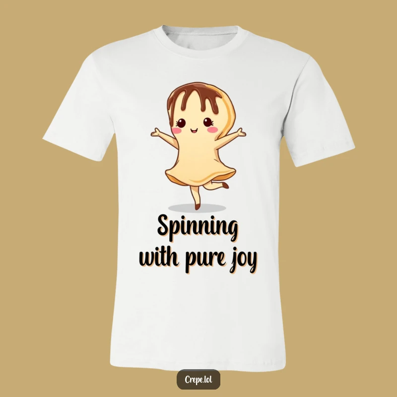 Funny Chocolate Crepe Pirouette T-Shirt - Elegant & Fun Gift