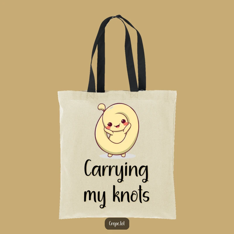 Funny Pretzel Pose Tote Bag: Carry Silly Twists Anywhere with Style