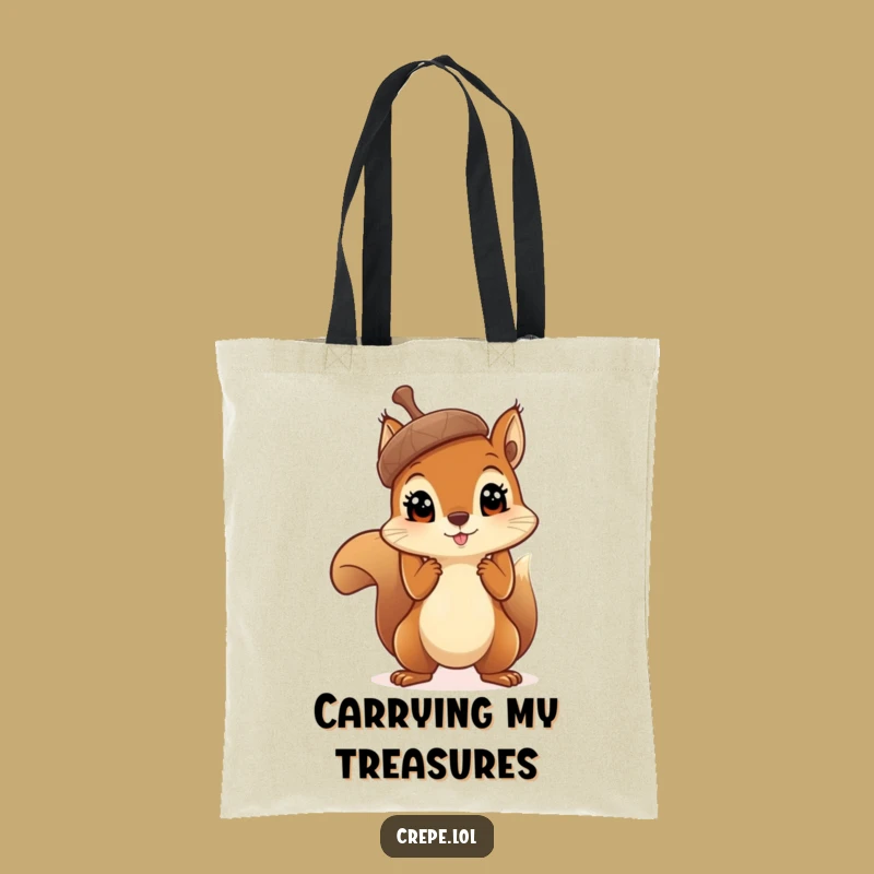 Funny Squirrel Acorn Tote Bag: Hilarious Nutty Carry-All