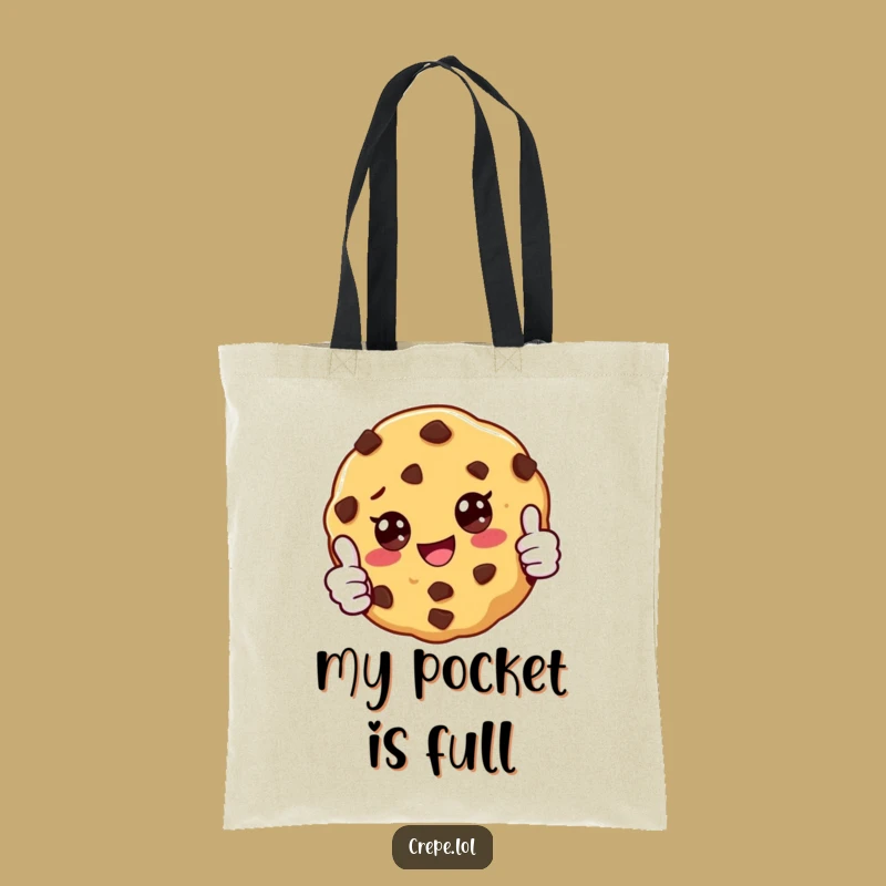 Funny Cookie Thumbs Up Tote Bag: Carry Your Essentials with Hilarious Style