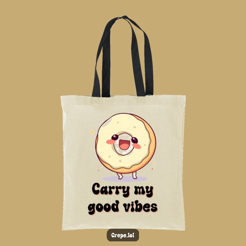 Funny Donut Somersault Tote Bag: Carry Your Funky Style