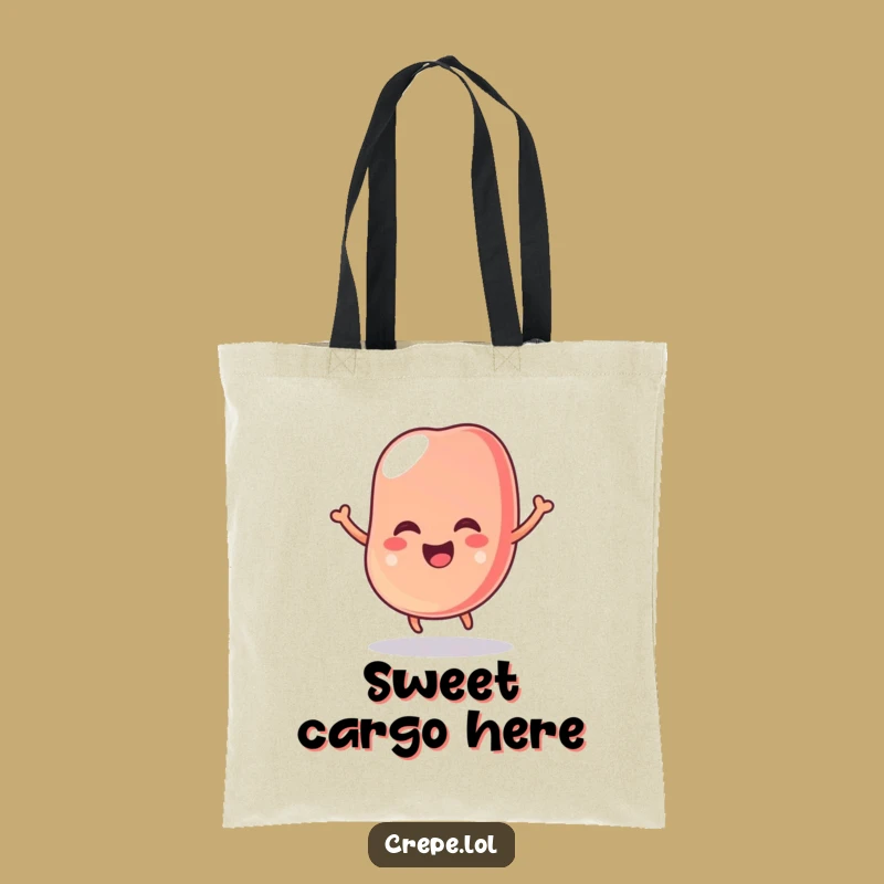 Funny Wobbly Jelly Bean Tote Bag - Eco-Friendly and Hilarious Accessory