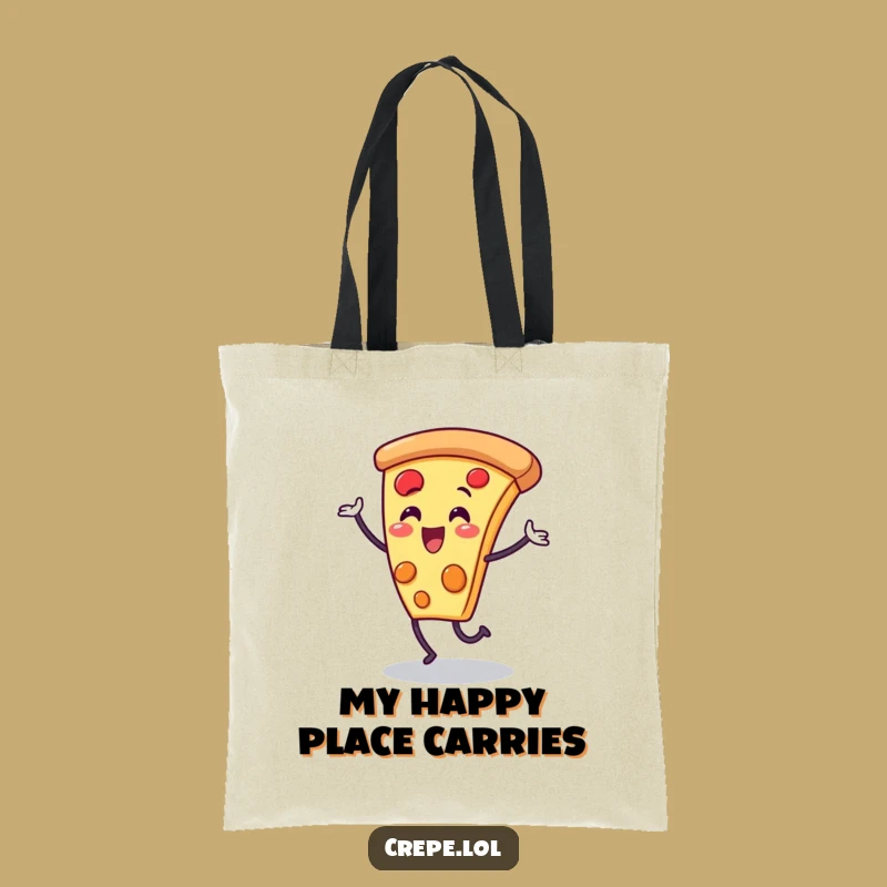 Funny Pizza Slice Dance Tote Bag: Carry Your Joyful Style Everywhere