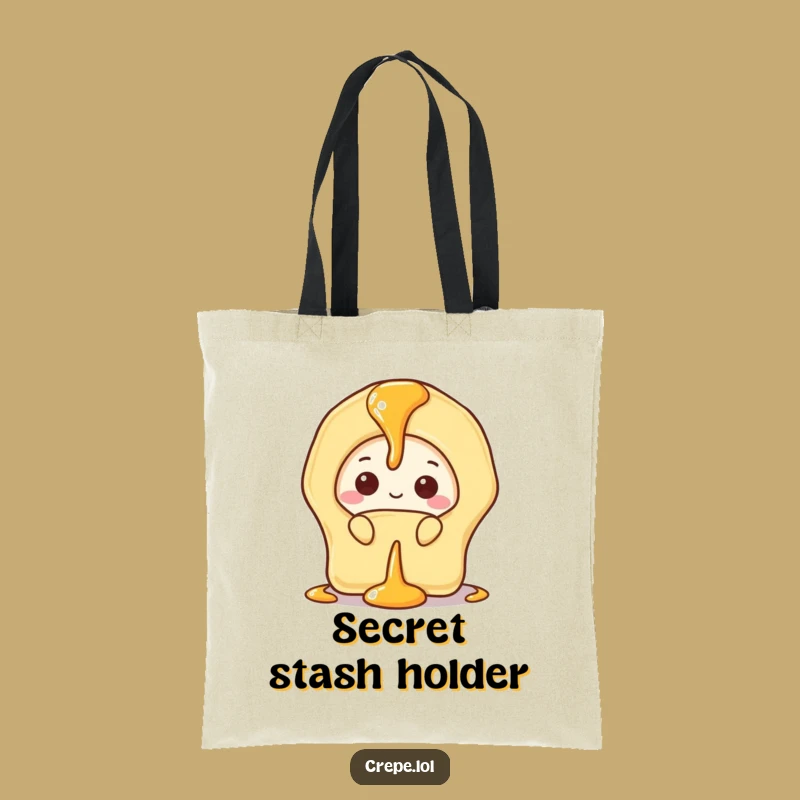 Funny Shy Banana Crepe Tote Bag: Carry Your Shyness with Style